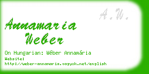annamaria weber business card