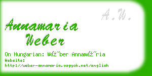 annamaria weber business card